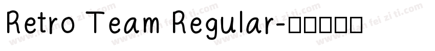 Retro Team Regular字体转换